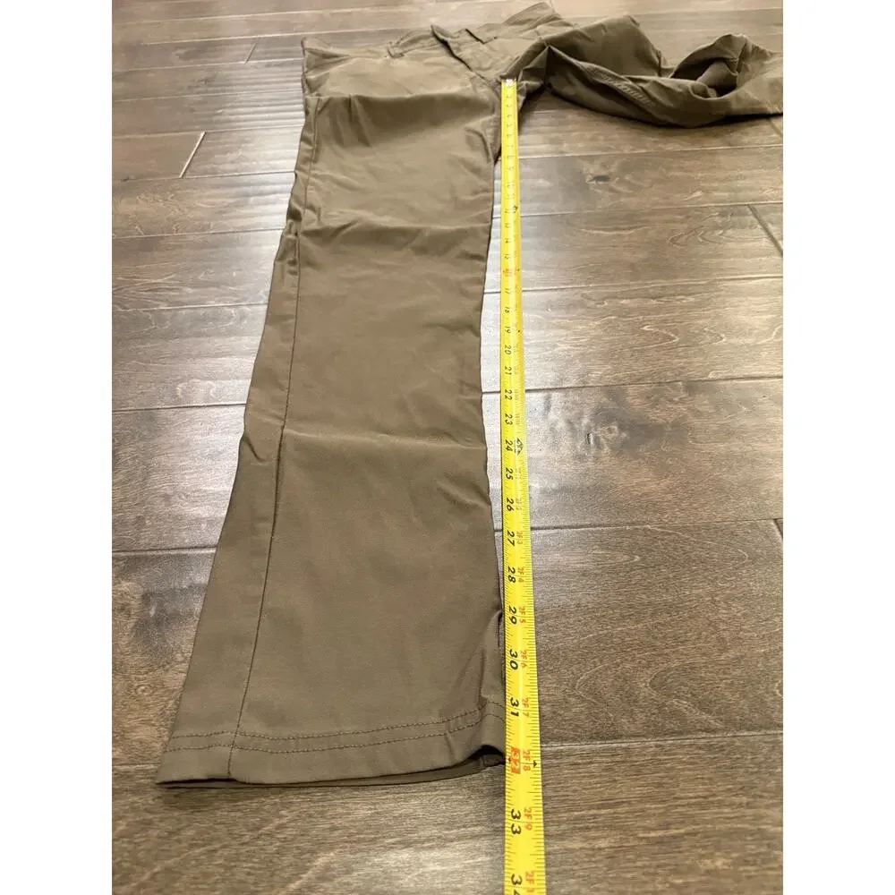 prAna Mens Brown Slim Fit 5 Pocket Straight Pants Size 33x32 Style# 1965551